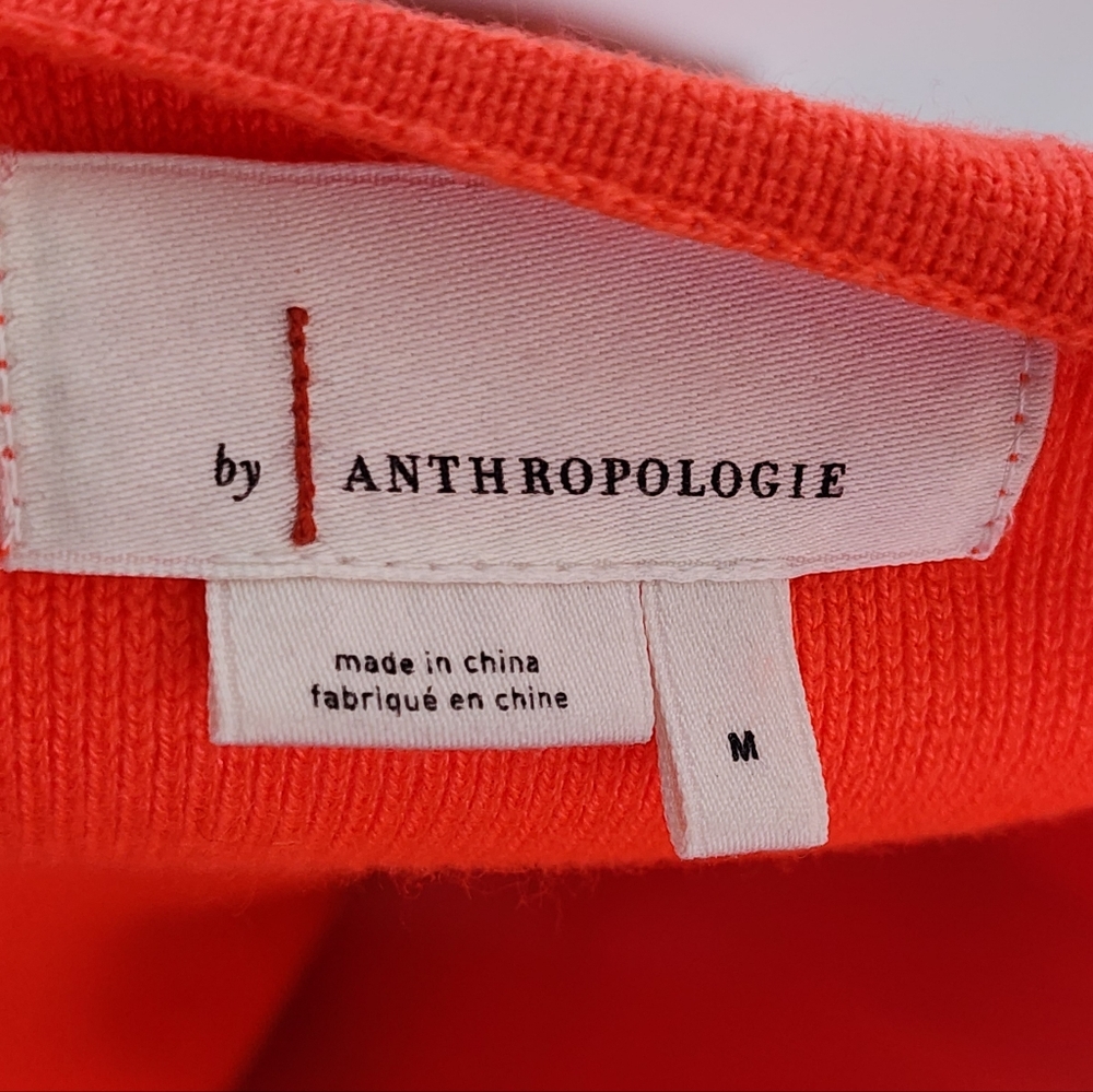 By Anthropologie Orange Harloe Belted Tank Top Medium - Picture 9 of 11